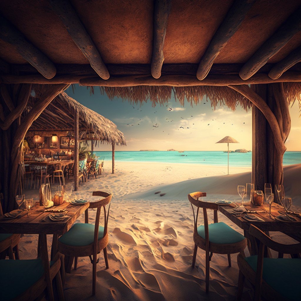 beach restaurant image