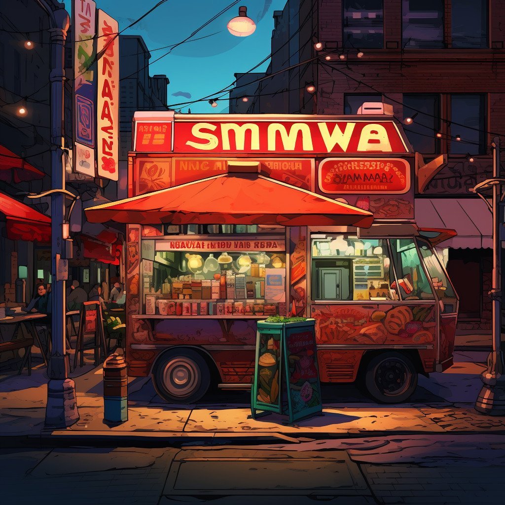 shawarma food truck image