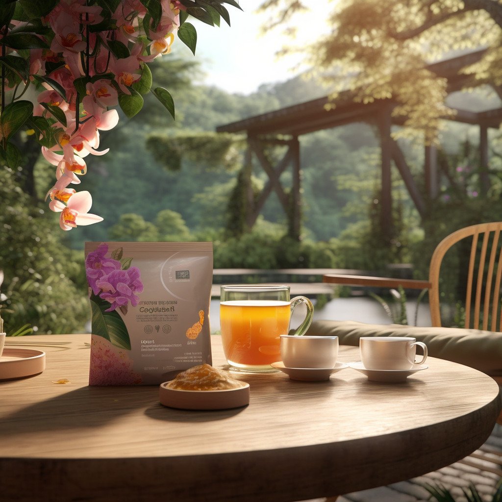organic tea brand image
