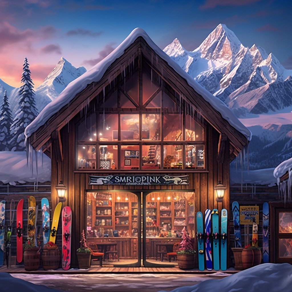ski rental shop image