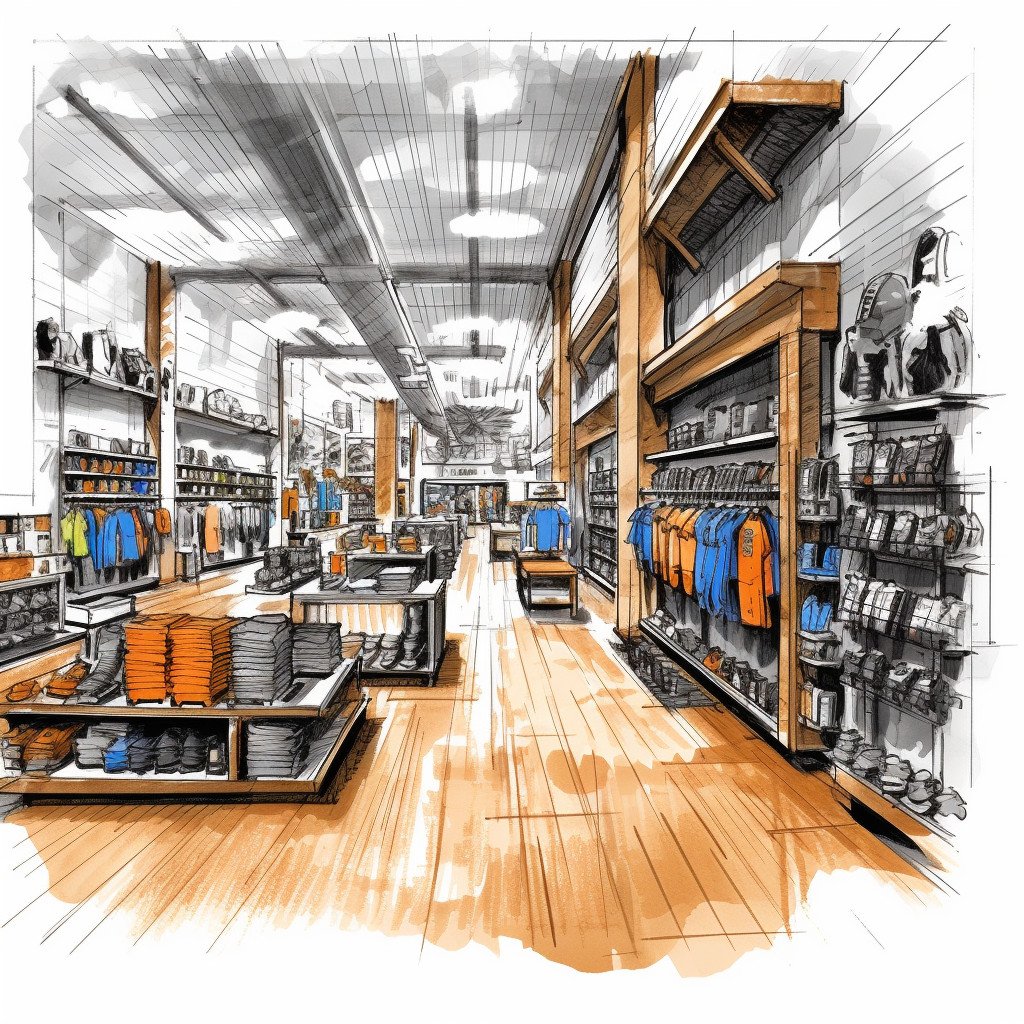 sporting goods store image
