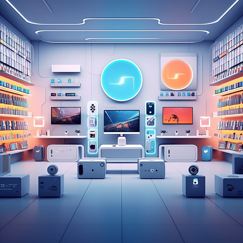 technology store image
