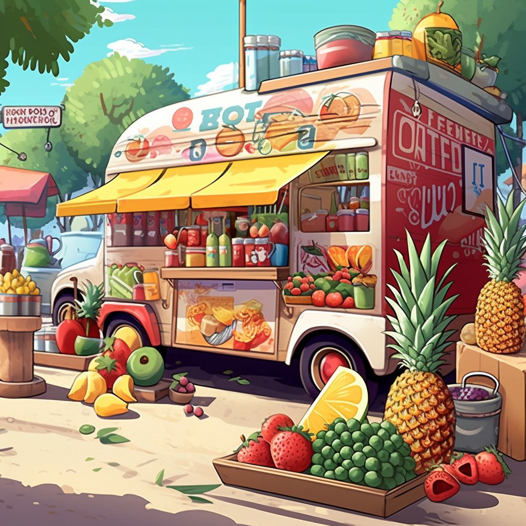 smoothie and juice food truck image