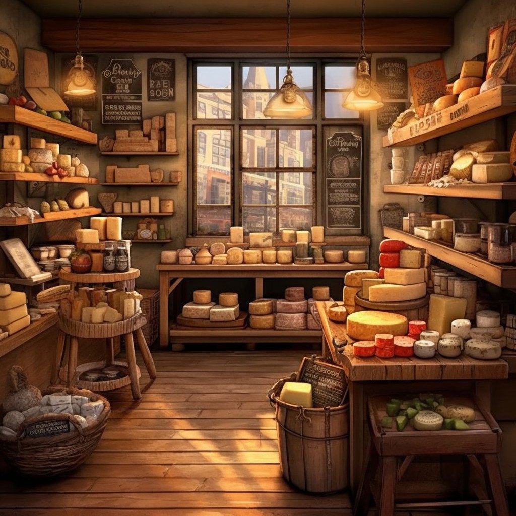 artisanal cheese shop image