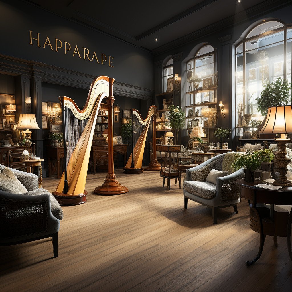 handcrafted harp store image