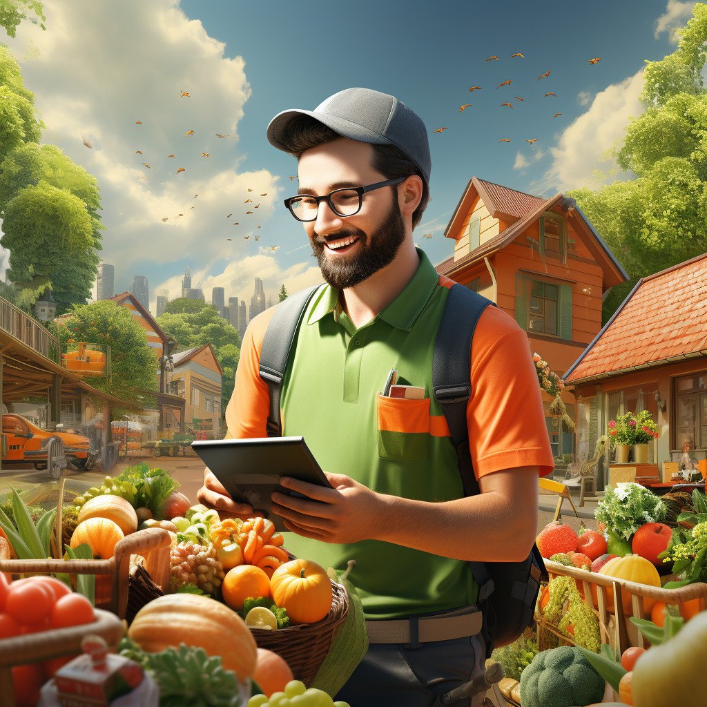 grocery delivery business image