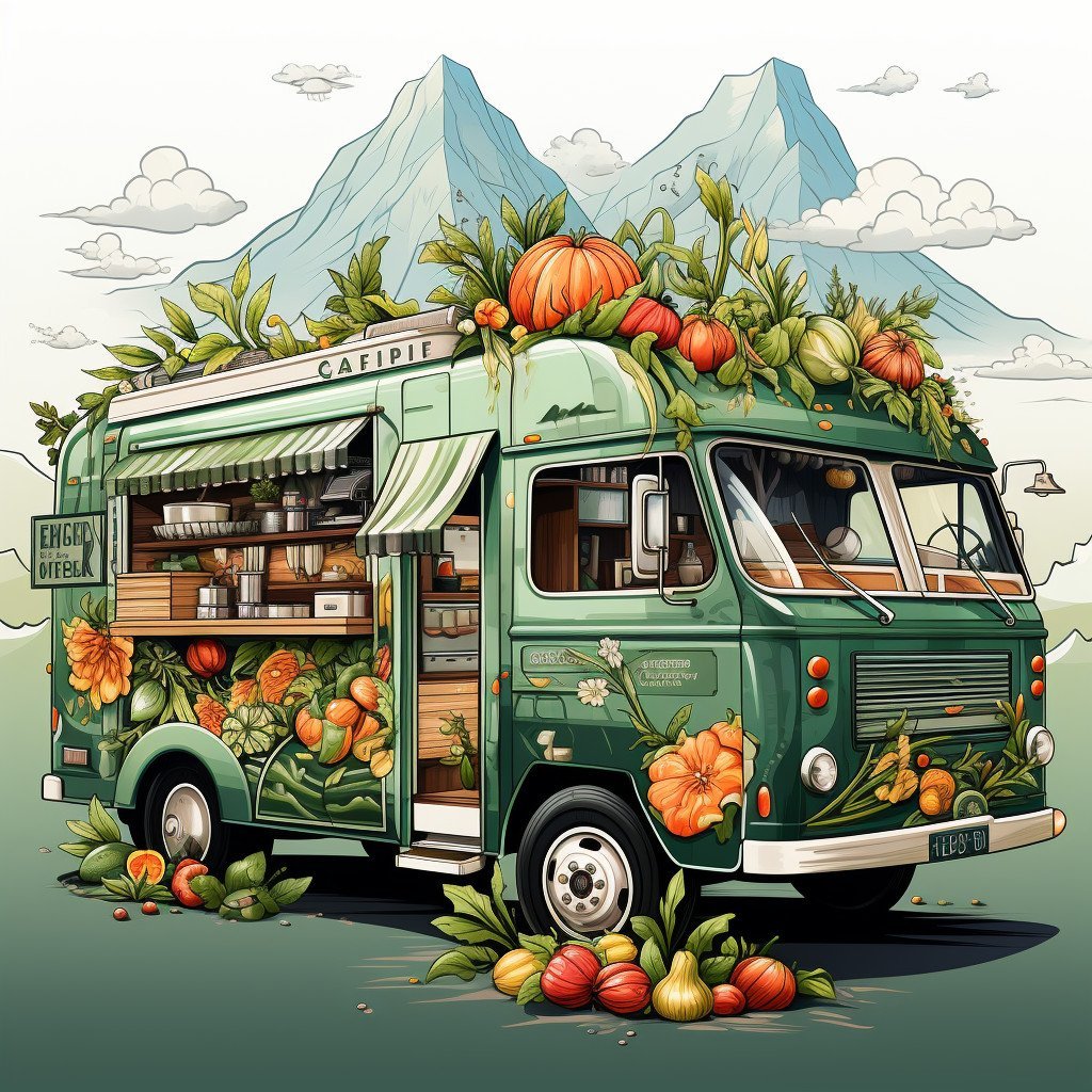 organic food truck image