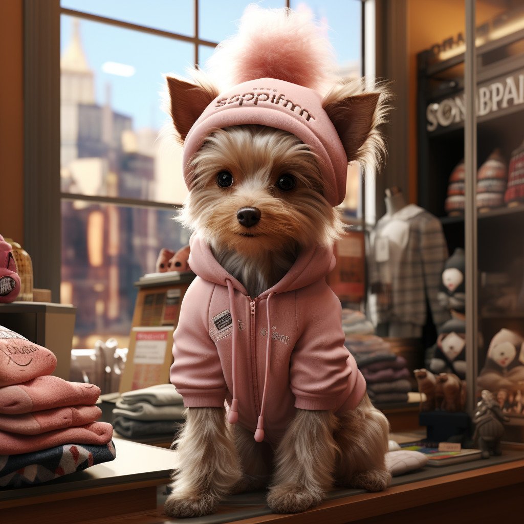tailored dog clothing store image