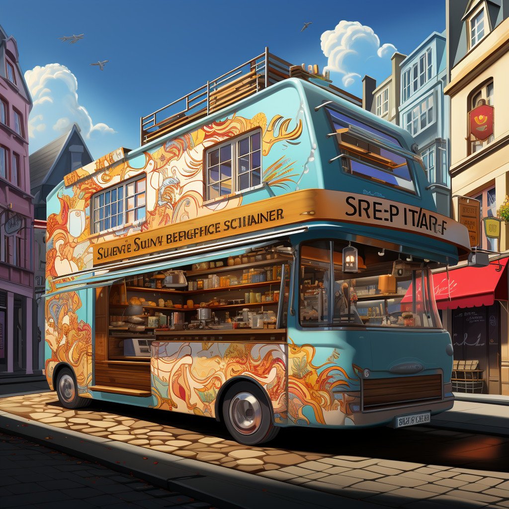 belgian waffle food truck image
