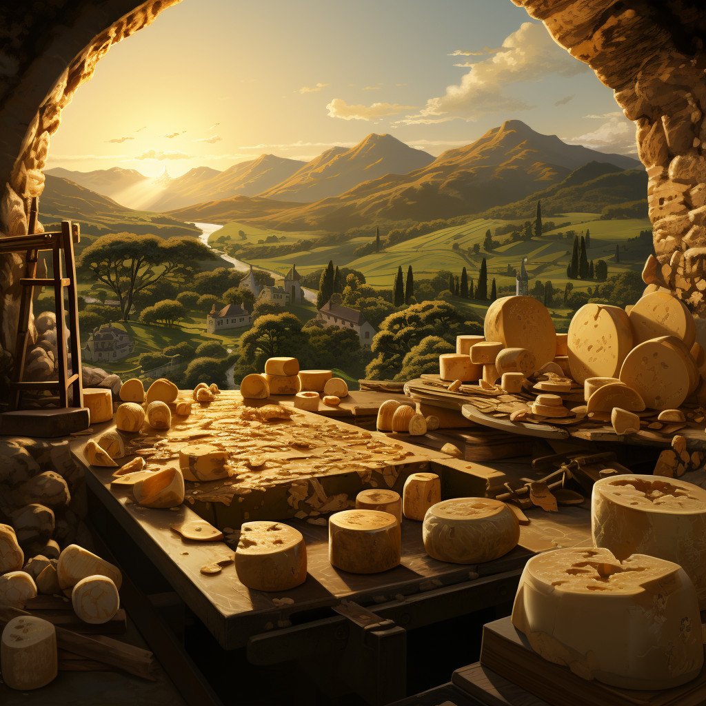 artisanal cheese making business image