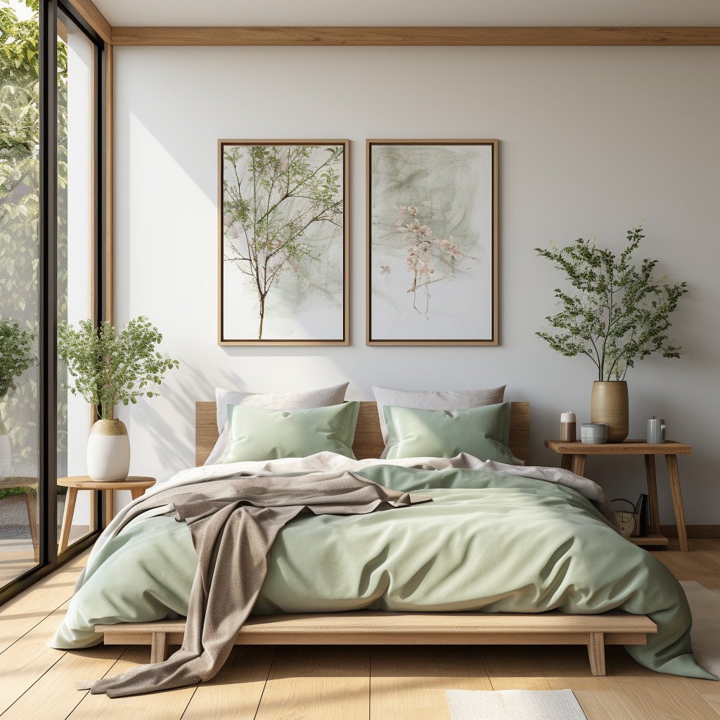 bamboo bed sheets image