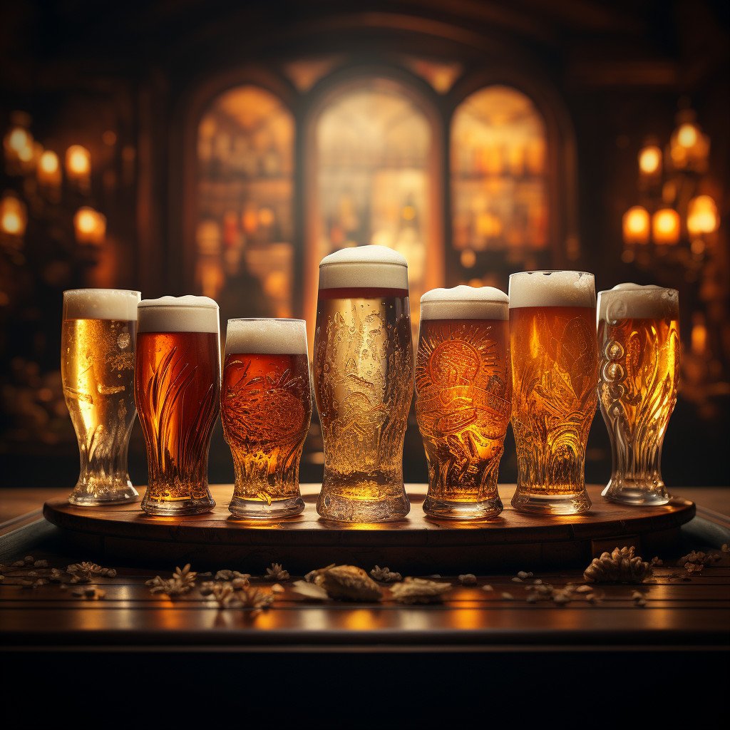 beer glasses image