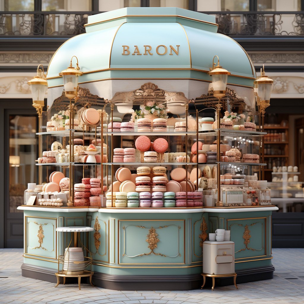 gourmet macaron shop image