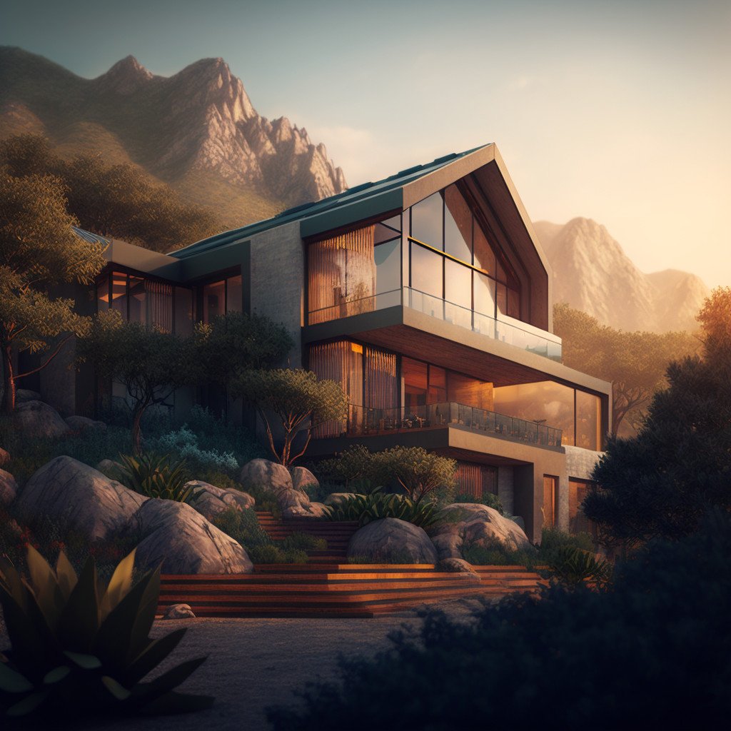 luxury mountain estate image